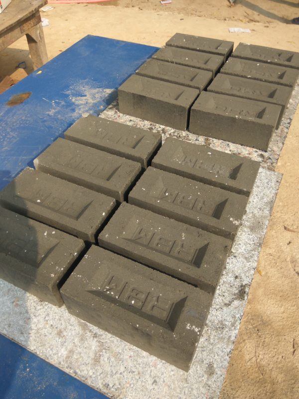 bricks made by machine